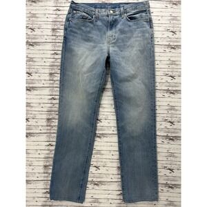 Outerknown Sea Jeans Men's 33x32 Drifter Tapered Fit Denim Light Blue Wash